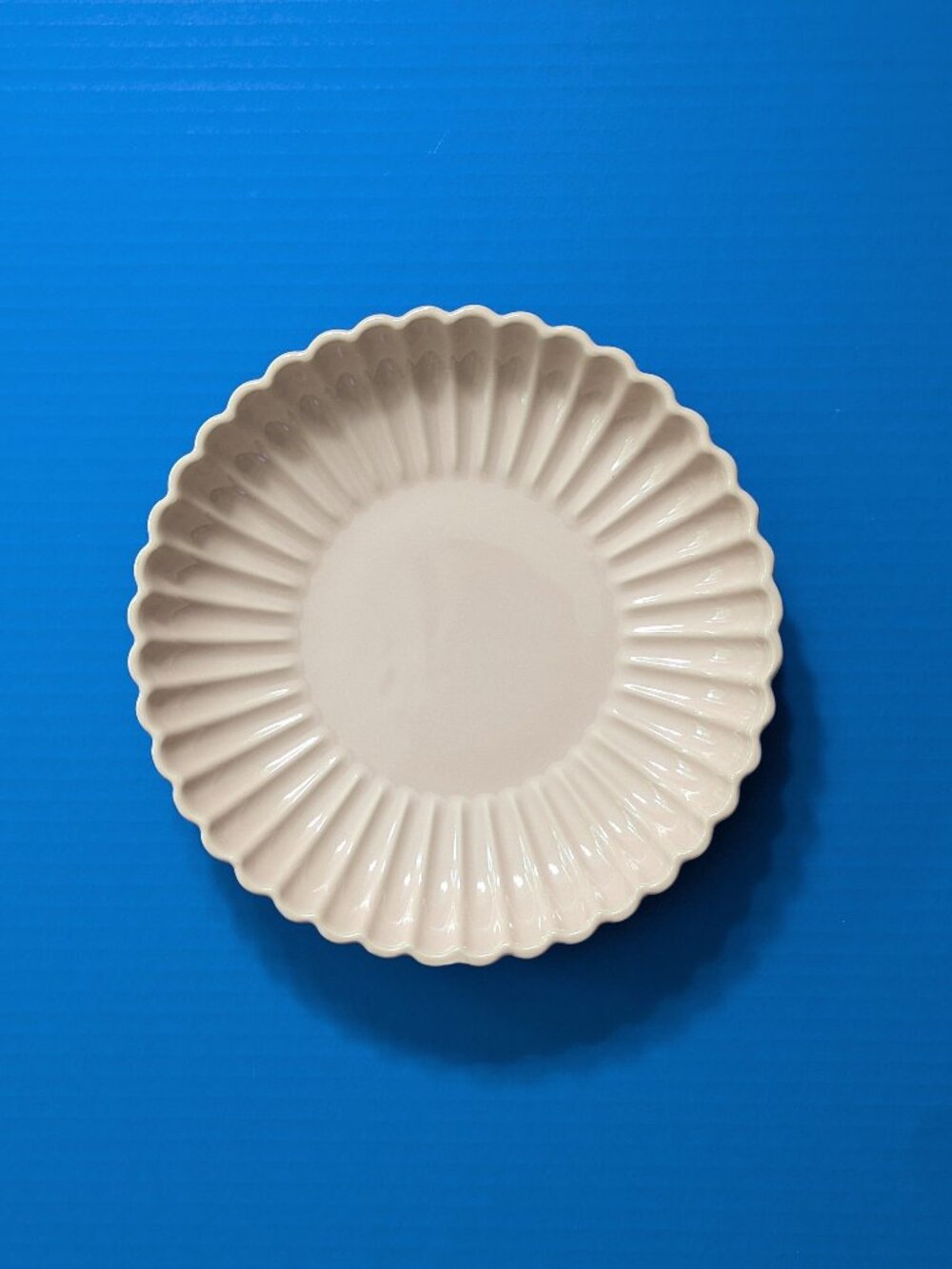 H&M Pink Fluted Stoneware Pasta/Salad Plate **